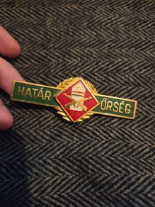 Vintage Hungarian Border Guard Badge