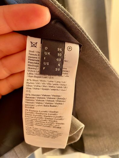 Heather grey suit 47% wool | great condition | UK 10