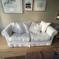 Sofa Factoy Sofa 2+ Ivory with loose cover