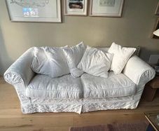Sofa Factoy Sofa 2+ Ivory with loose cover