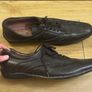 Men's black leather pointed formal shoes Image 2