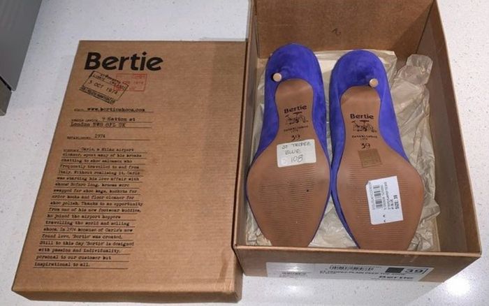 Bertie blue shoes