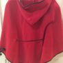 Lil Jen Red Hooded cape with Black Trim / Belt Image 2