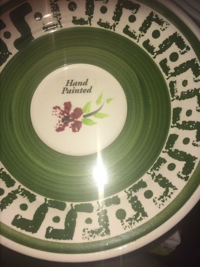 Fiona Bradley hand painted pottery tea set