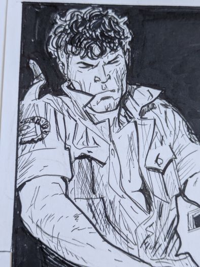 Original Comic Art Page by Fodera Marco  from Mister No issue 7 Intrigo a Manaus