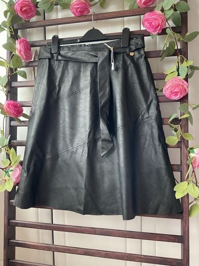skirt Bnwt Aline black leather look skirt Relish brand eu 46 16/18
