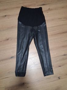 Maternity leather leggings size 14