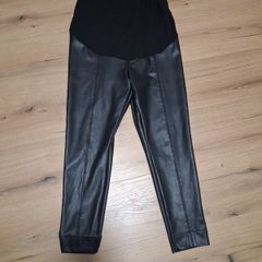 Maternity leather leggings size 14