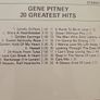 Gene Pitney CD - 20 Greatest Hits Image 2