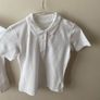 2 Lily & Dan white polo shirts (new) age 9-10 Image 3