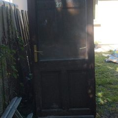 Hardwood Half Glazed Back Door