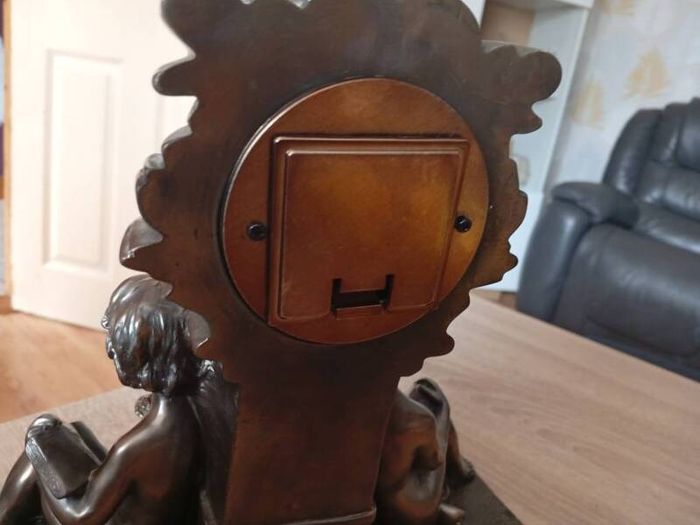 Vintage Cherub Mantel Clock by Academy