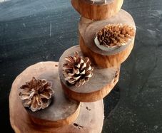 Wooden Candle Holder