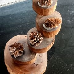 Wooden Candle Holder
