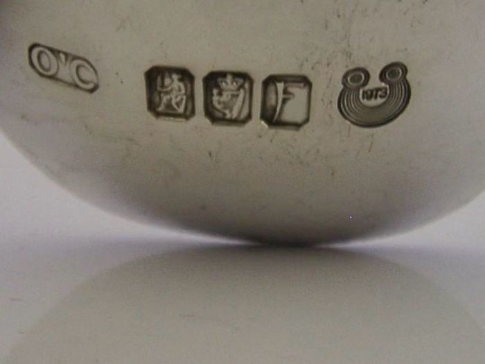 Irish sterling silver tea caddy spoon