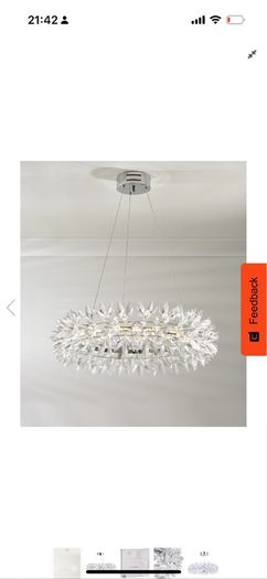 Modern Crystal LED Pendant Light