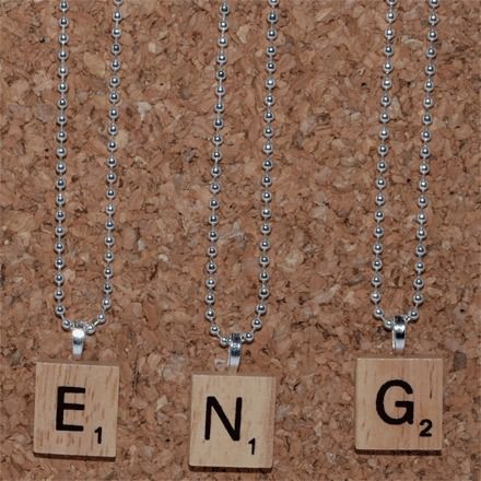 Scrabble Tile Necklaces