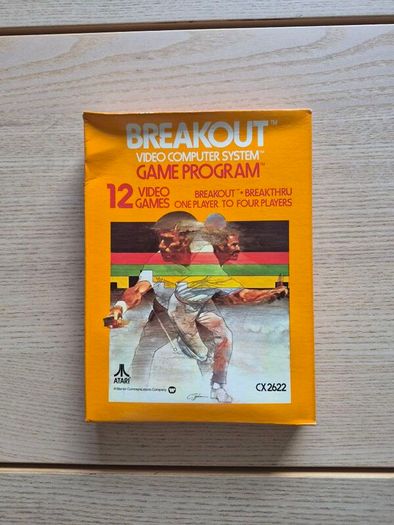 Breakout Atari 12 Video Games box