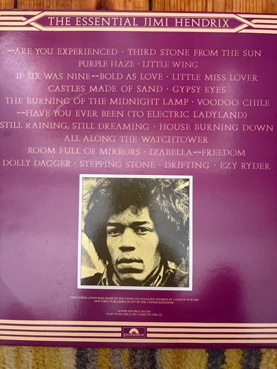 Jimi Hendrix vinyl lp