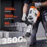 Heavy Duty Jack Hammer, 3500W, Concrete Breaker Image 7