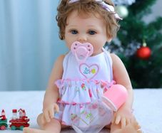 Reborn Doll Girl 20inch 50cm Realistic Reborn Babies Girls Handmade Full Body Soft Silicone Lifelike Newborn Reborn Toddler Water Proof Toy Xmas Gift (FREE POSTAGE)