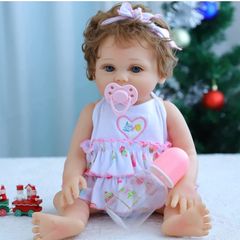 Reborn Doll Girl 20inch 50cm Realistic Reborn Babies Girls Handmade Full Body Soft Silicone Lifelike Newborn Reborn Toddler Water Proof Toy Xmas Gift (FREE POSTAGE)