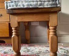 rustic side table
