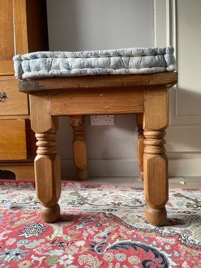 rustic side table