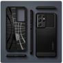 Spigen Rugged Armor Phone Case Compatible with Samsung Galaxy S21 Ultra - Black Image 3