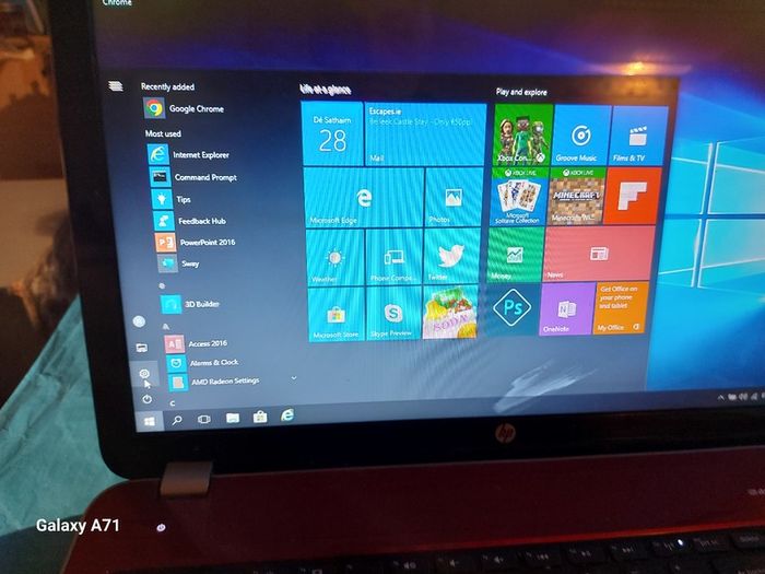 HP Pavillion 15.6 inch Laptop, Red, 4GB Ram, 128GB SSD, AMD A4-5000 APU with Radeon(TM) HD Graphics 1.5Ghz, Windows 10, Microsoft Edge, Chrome and VLC