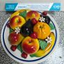 Stunning vintage glazed ceramic fruit bowl, mid 20th century, very kitsch. Image 3