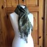 Large Green Pashmina Cashmere and Silk Shawl Scarf 70"x27"including postage Image 7