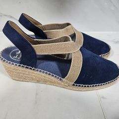 Toni Pons TONA MARI suede de im blue wedge espadrilles Spanish leather UK 6.5 EU 40 RRP 65 new & boxed