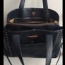Oriano Navy Leather Tote bag Image 3