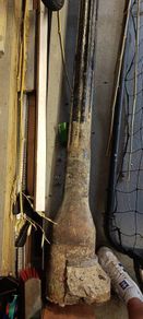 Antique cast iron street lamp post