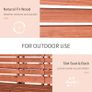 NEW SALE | Fir Wood Convertible 2 to 3 Seater Outdoor Garden Bench Wood Tone Image 4