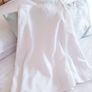 White Linen Skirt - Size 12 Image 5
