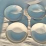 4 Denby Boston Blue Pasta Bowls Image 2