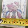 FRAMED DETAIL IRIS RAINBOW FANTASY penceled and coloered signed by artist . Image 3