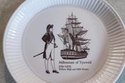 Vintage Wedgwood Millennium Of Tynwald 6" Myles Standish &amp; William Bligh Plate