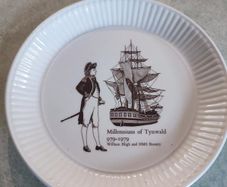 Vintage Wedgwood Millennium Of Tynwald 6" Myles Standish & William Bligh Plate