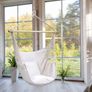 Swing Chair with Hardware Kit: Ohuhu XL Portable Hanging Chairs with 2 Cushions Detachable Metal Support Bar Side Pocket for Indoor Outdoor, Hammock Chair for Patio Bedrooms Teen Girls Room Decor (MULTIPLE COLOURS) Image 4