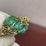 Silver ring with emeralds Image 10
