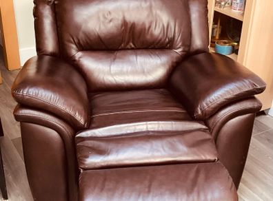 Brown Leather Recliner