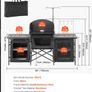Camping Kitchen Table, Folding Outdoor Cooking Table with Storage Carrying Bag, Image 3