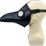 Plague Doctor Mask Black Leather Long Nose Bird Beak Steampunk Masks Costume Props Image 2