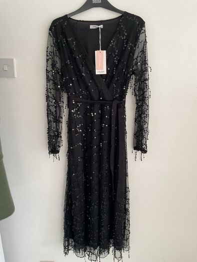 dress Bnwt black occasion dress size s/m Lilie rose brand