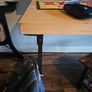 Solid pine desktop and two trestles Image 3