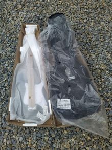 NEW Harley Benton mini strat black & gigbag
