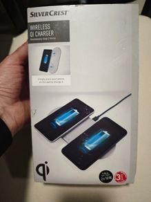 Silvercrest Wireless Charger SilverCrest UV Sanitiser Wireless Charger